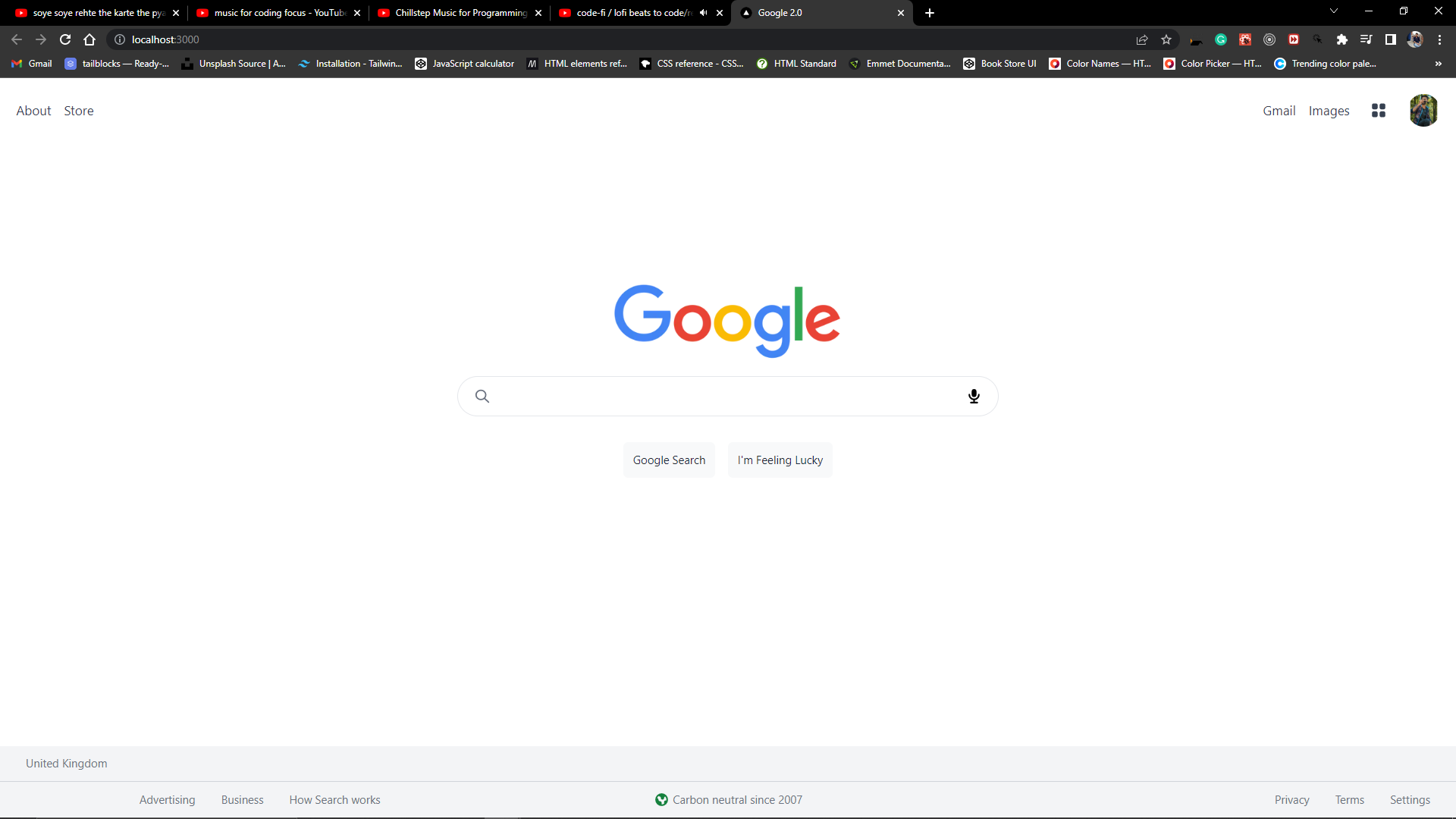 Google Clone (React JS)